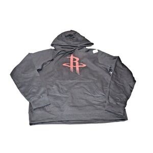 Houston Rockets NBA Pullover Hoodie Sweatshirt Black Red Unisex Small Fan
